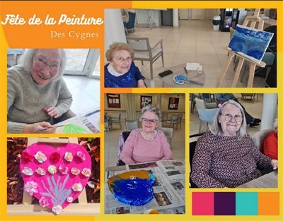 les cygnes peinture