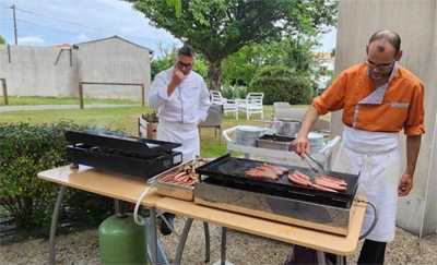 les jardins de Saintes repas