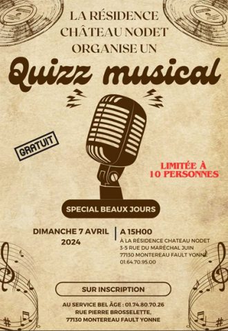 chateau nodet quizz