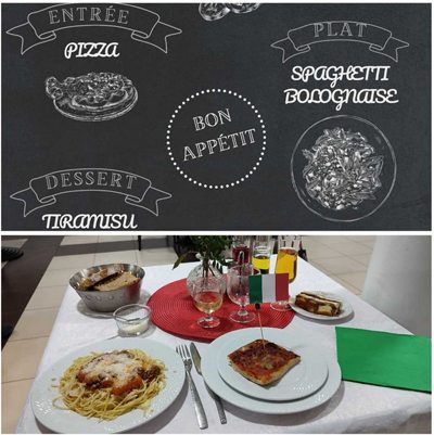 Les Jardins D'Ombeline repas