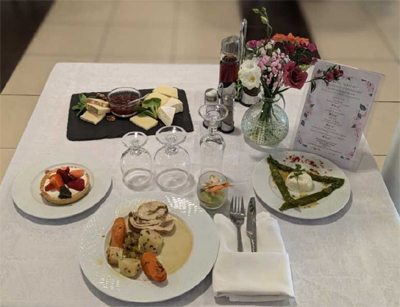 Les Jardins D'Ombeline repas