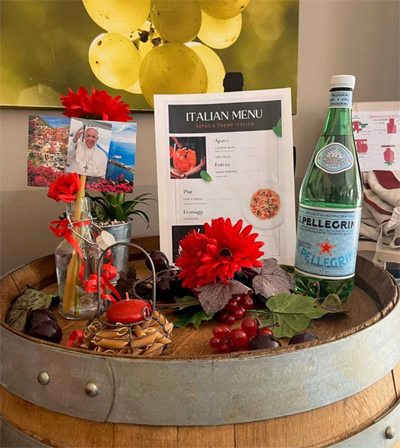 les vignes repas